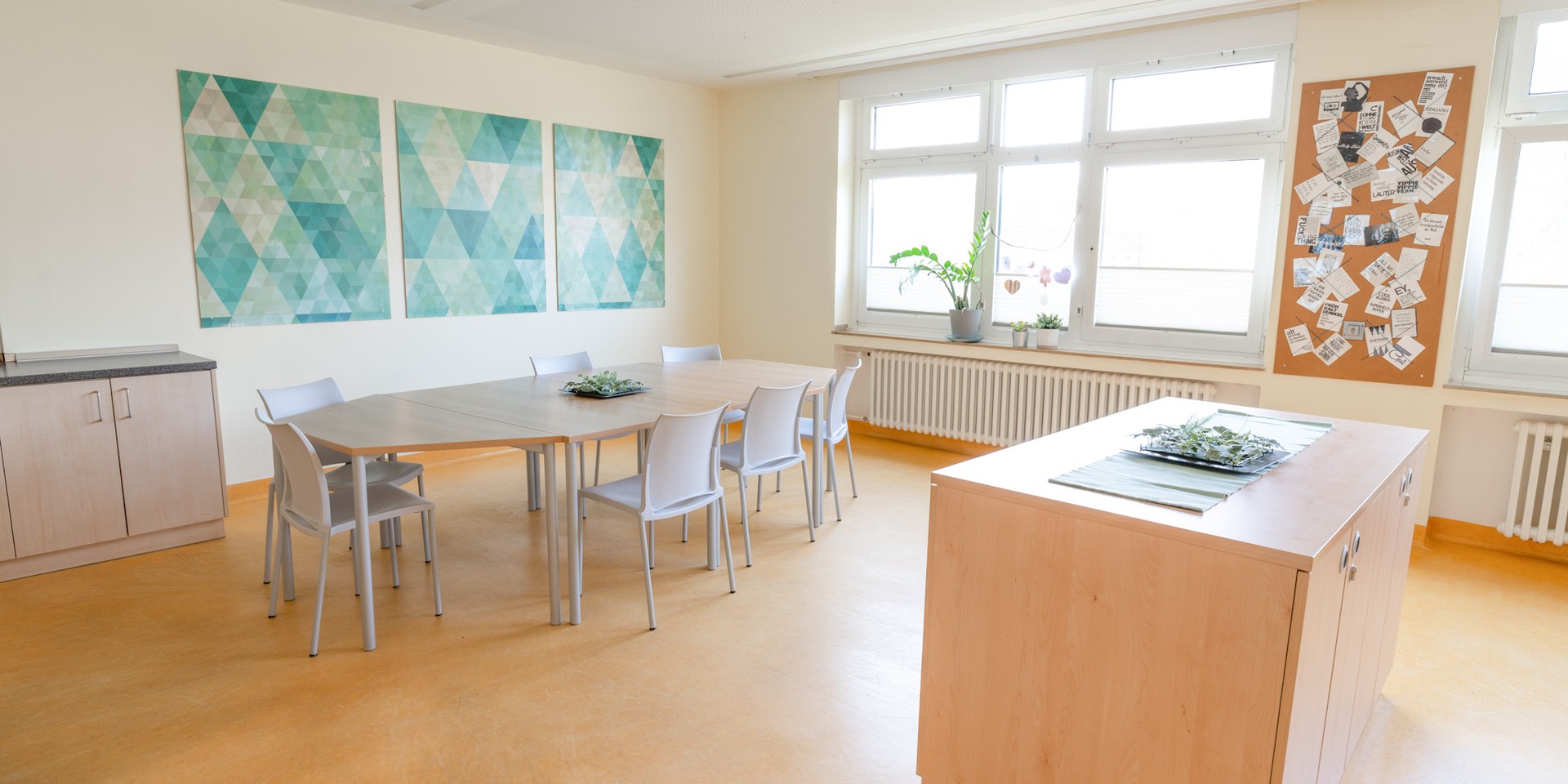 Das Bild zeigt das Esszimmer der Station 7C